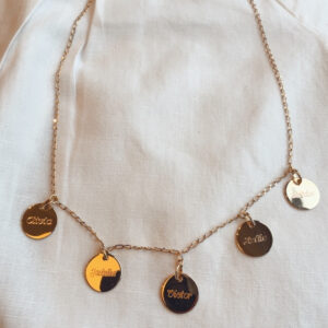 COLLIER PRENOMS— Médailles Personnalisables